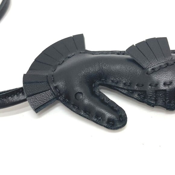 HERMES Bag Charm ipo seahorse So Black charm Black Unused - Picture 12 of 14